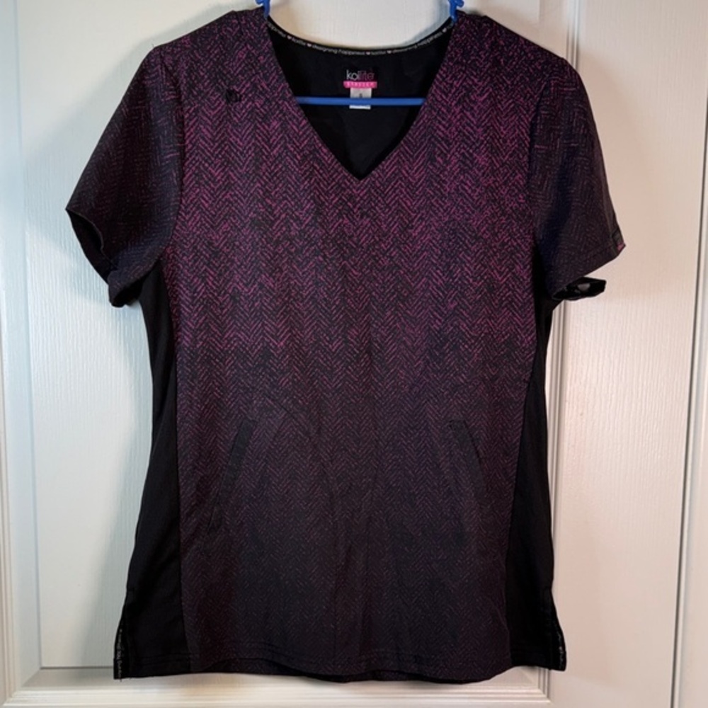 Koi Lite Stretch V-Neck Pharmacist Doctor Nurse Surgeon Scrub Small EUC #2063